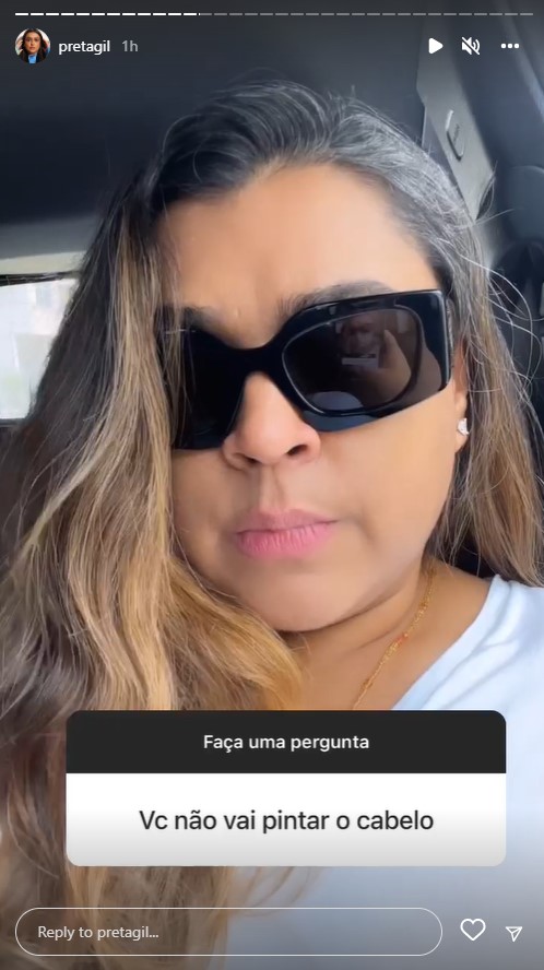 Preta Gil fala sobre fios brancos