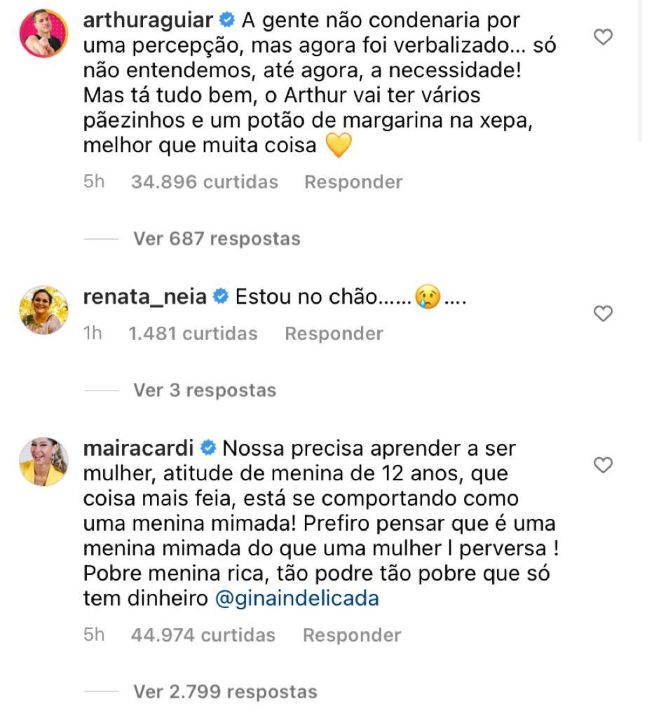 Maíra Cardi detona Jade Picon após sister iludir Arthur Aguiar