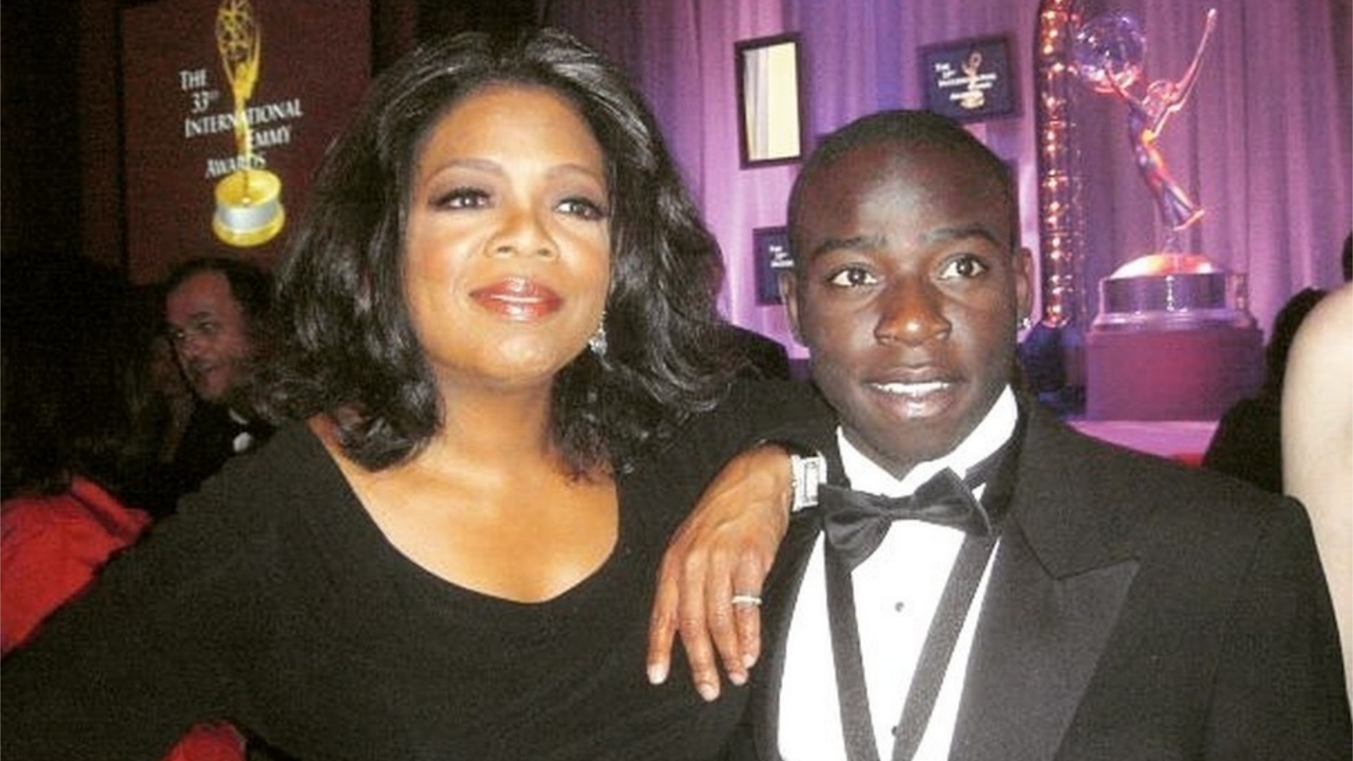 Douglas Silva tirou foto com Oprah Winfrey