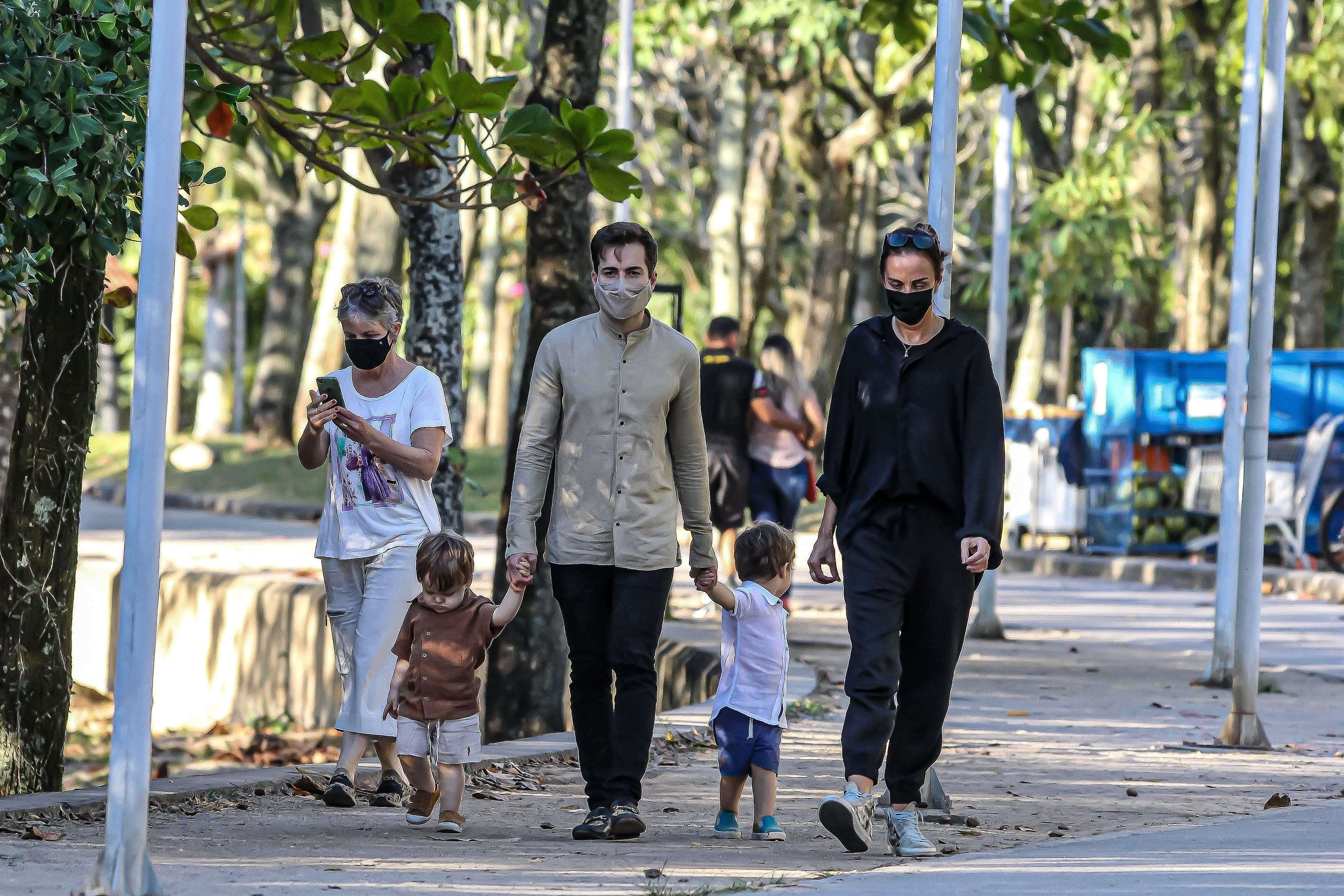 Thales Bretas, Susana Garcia e filhos de Paulo Gustavo