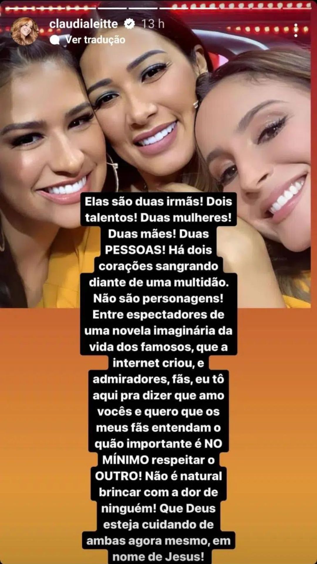 Claudia Leitte desabafa