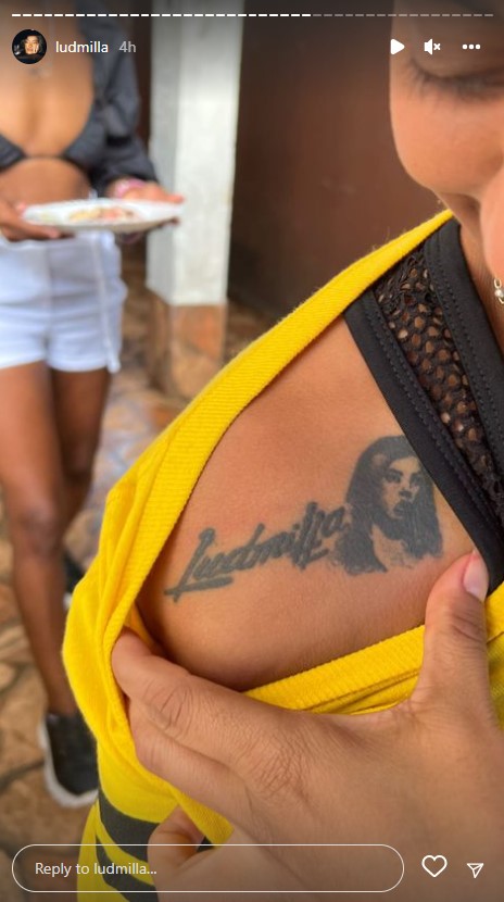 Ludmilla mostra tatuagem de fãs