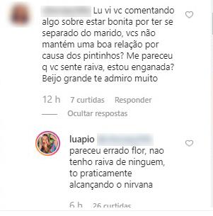 Luana Piovani avalia relação com ex-marido