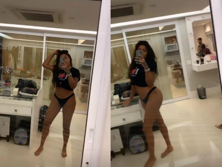 Ludmilla sensualiza e deixa seguidores babando ao surgir dançando de calcinha na web