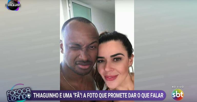 Thiaguinho surge em foto com Allana Aguiar