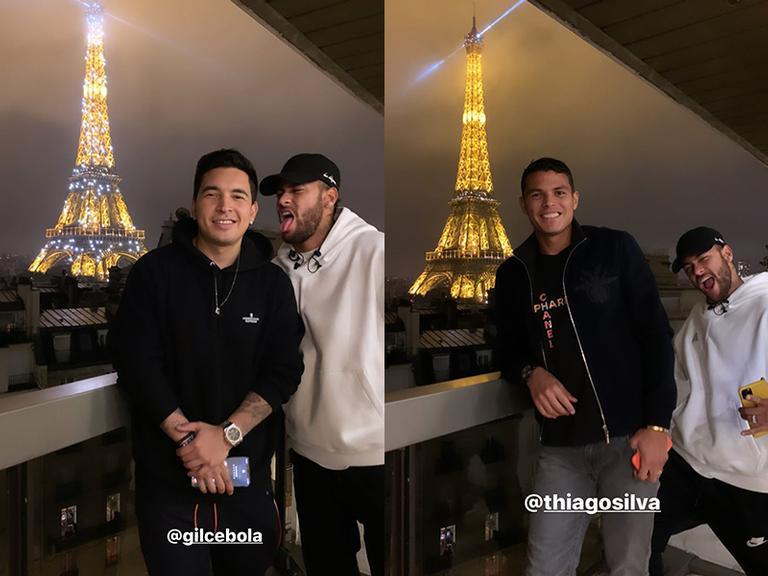 Neymar Jr curte Paris com seus amigos