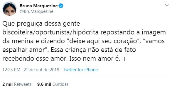 Bruna Marquezine desabafa no Twitter