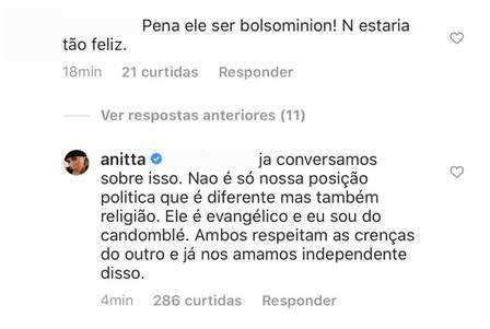 Anitta revela intimidade na relação com o irmão