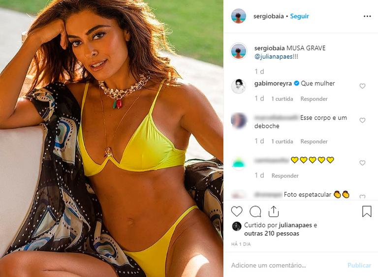 Juliana Paes arrasa com biquíni asa-delta