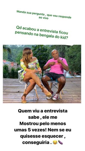 Geisy Arruda responde sobre Kid Bengala