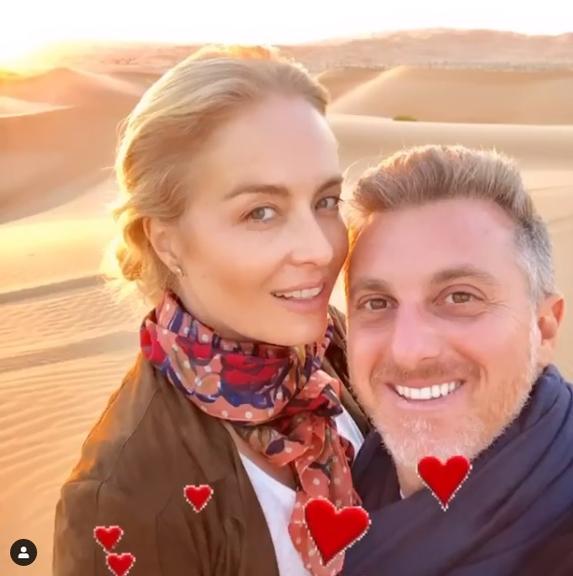 Luciano Huck e Angélica no deserto