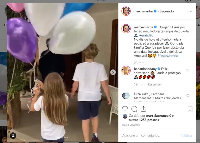 Filhos de Angélica e Luciano Huck fazem surpresa no aniversário da tia