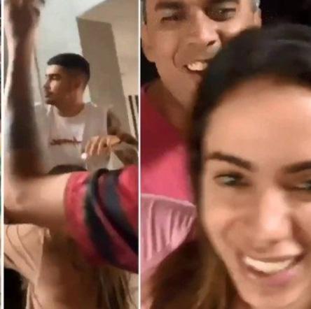 Anitta surge com o novo irmão e suposto affair em sua mansão