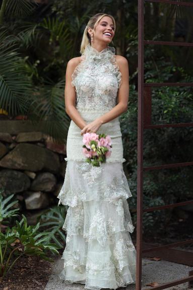 Kaká e Carol Dias fazem almoço pré-casamento