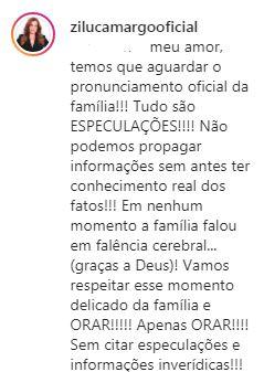 Zilu Camargo dá lição de moral em seguidora