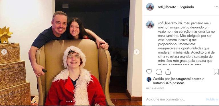 Filha de Gugu, Sofia Liberato mostra fotos inéditas com o pai