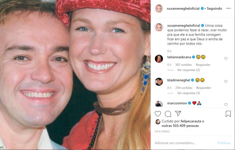 Xuxa se despede de Gugu Liberato