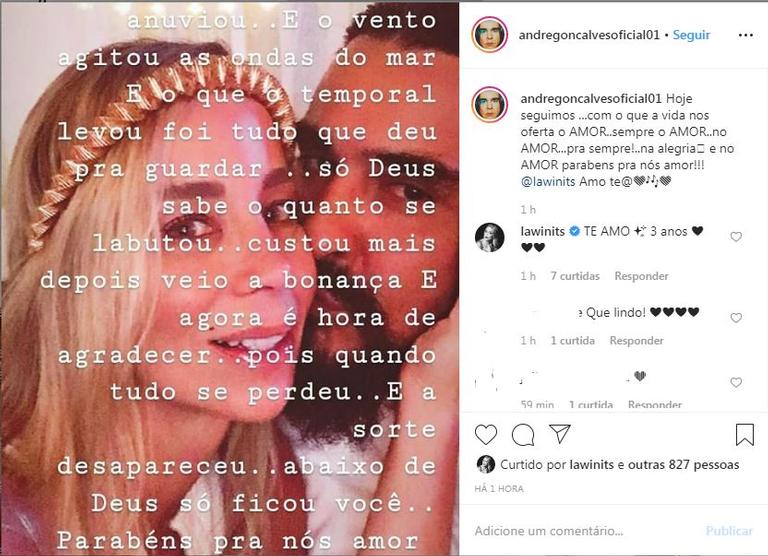 André Gonçalves se declara para Danielle Winits