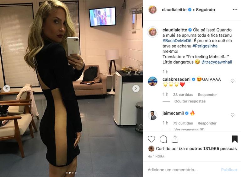 Claudia Leitte esbanja sensualidade em novo vestido