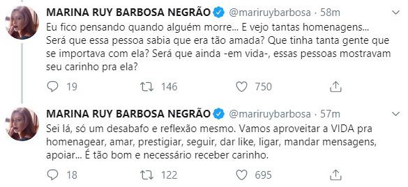 Marina Ruy Barbosa critica a atitude de seguidores