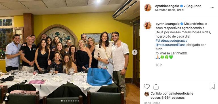 Ivete Sangalo curte encontro com a família no Dia de Ação de Graças