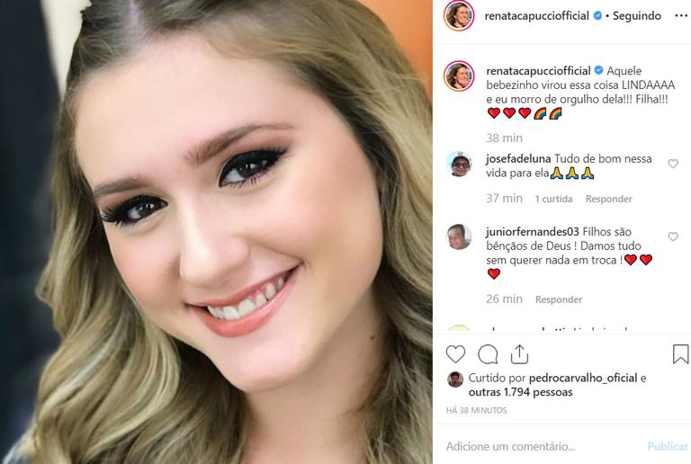 Renata Capucci mostra foto rara da filha e semelhança rouba a cena