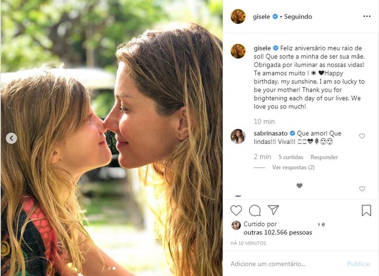 Gisele Bündchen e a filha, Vivian