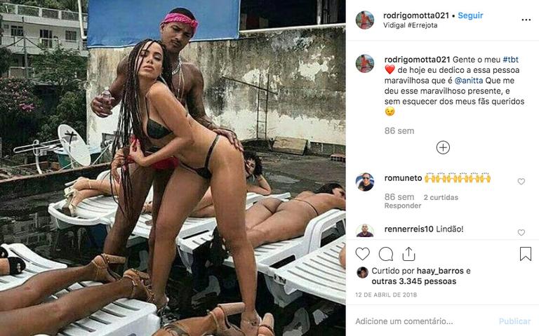 Anitta lamenta a morte de dançarino do clipe Vai Malandra