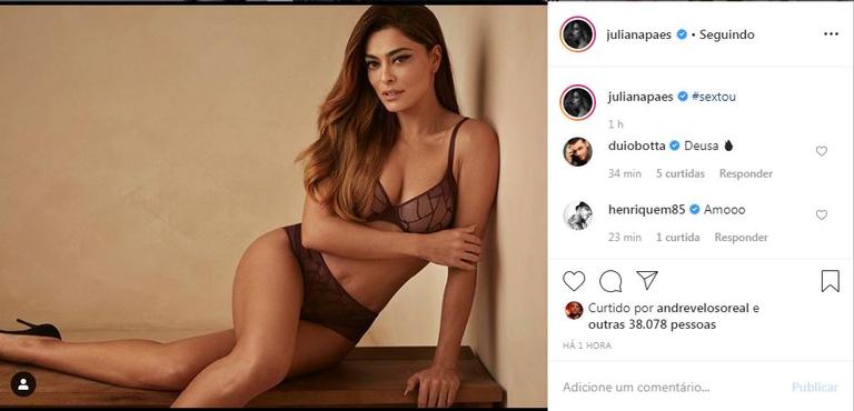 Juliana Paes ostenta corpão