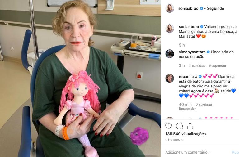 Sonia Abrão impressiona ao mostrar cicatriz de sua mãe após cirurgia na cabeça