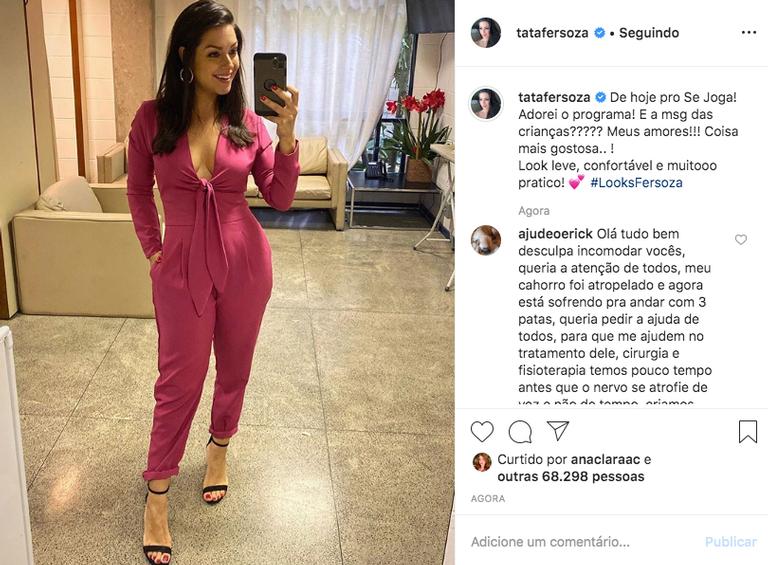 Thais Fersoza surge com look decotado e cinturinha fina rouba a cena