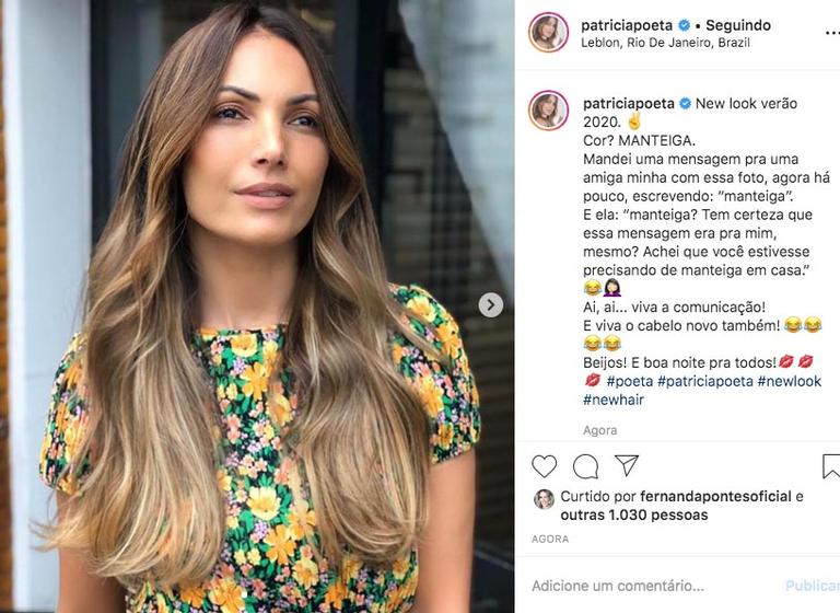 Patricia Poeta muda o visual e surge loira para o verão