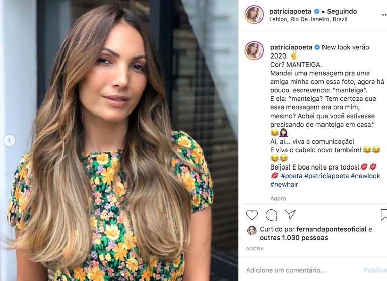 Patricia Poeta muda o visual e surge loira para o verão