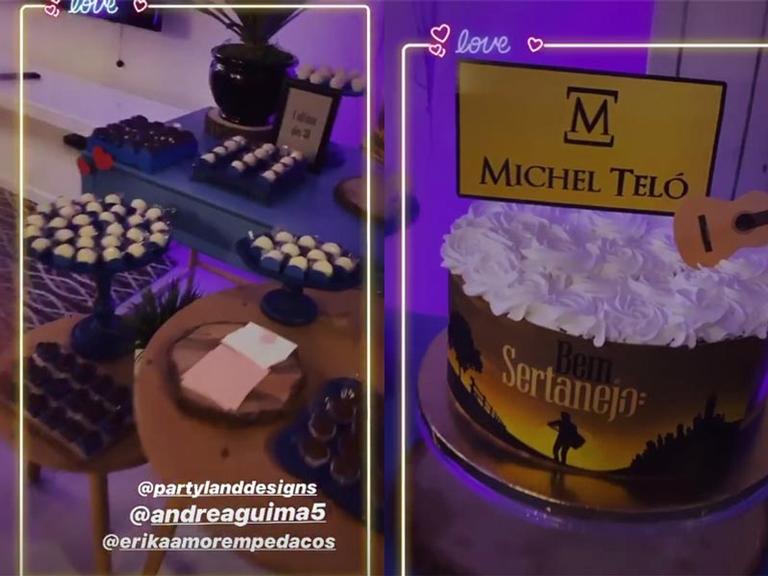 Thais Fersoza faz festa de aniversário surpresa para Michel Teló