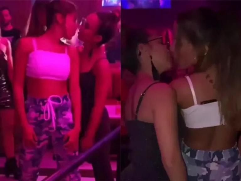 Anitta dá lambida na boca de bailarina e fãs shippam