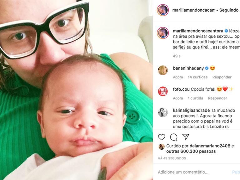 Marília Mendonça e o filho, Léo