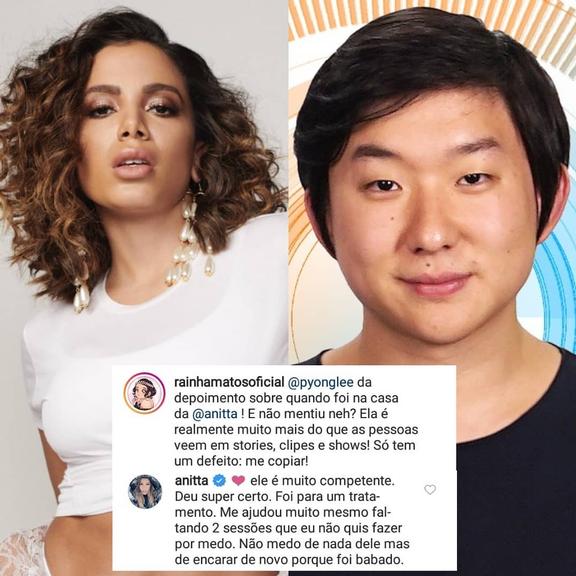 Anitta relembra hipnose de Pyong Lee do BBB20