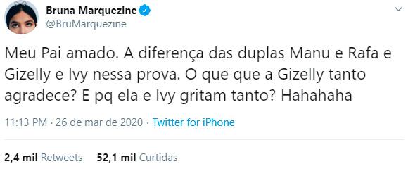 Bruna Marquezine se irrita com gritaria