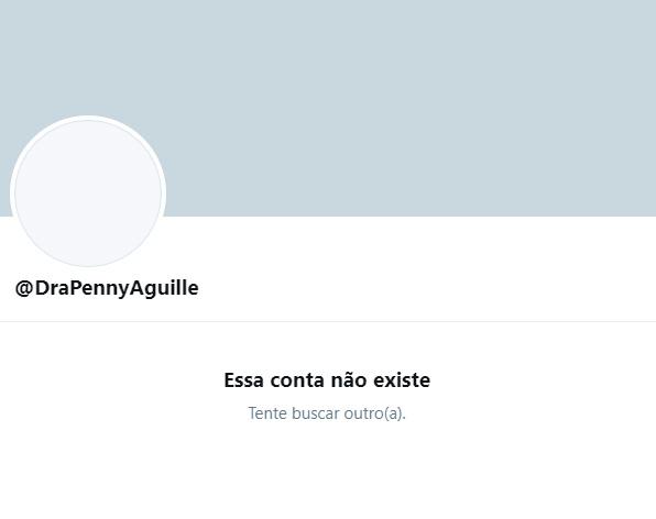 Perfil falso já foi apagado