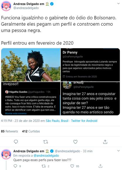 Ativista identifica perfil falso no Twitter