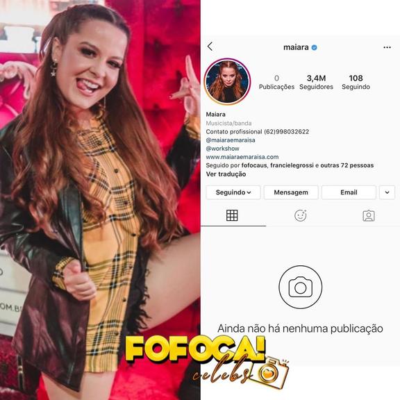 Maiara fas 'limpa' nas redes após romper com Fernando Zor