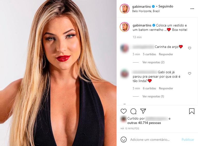 Ex-BBB Gabi Martins