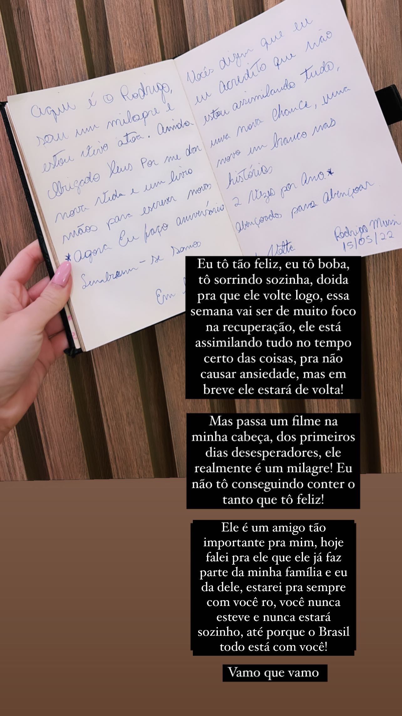 Ex-BBB Viih Tube se emociona com carta de Rodrigo Mussi: "Ele é um milagre"