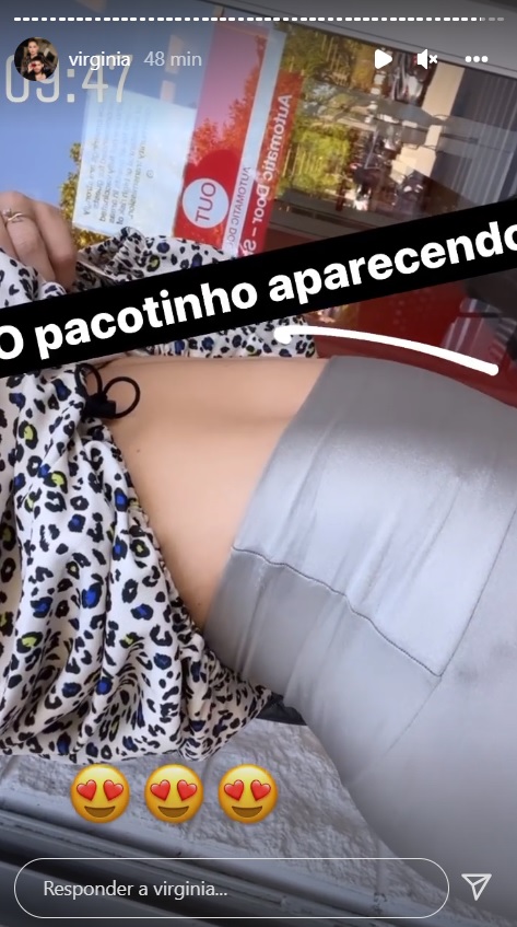 Tá crescendo! Virginia Fonseca mostra barriguinha despontando: "Pacotinho"