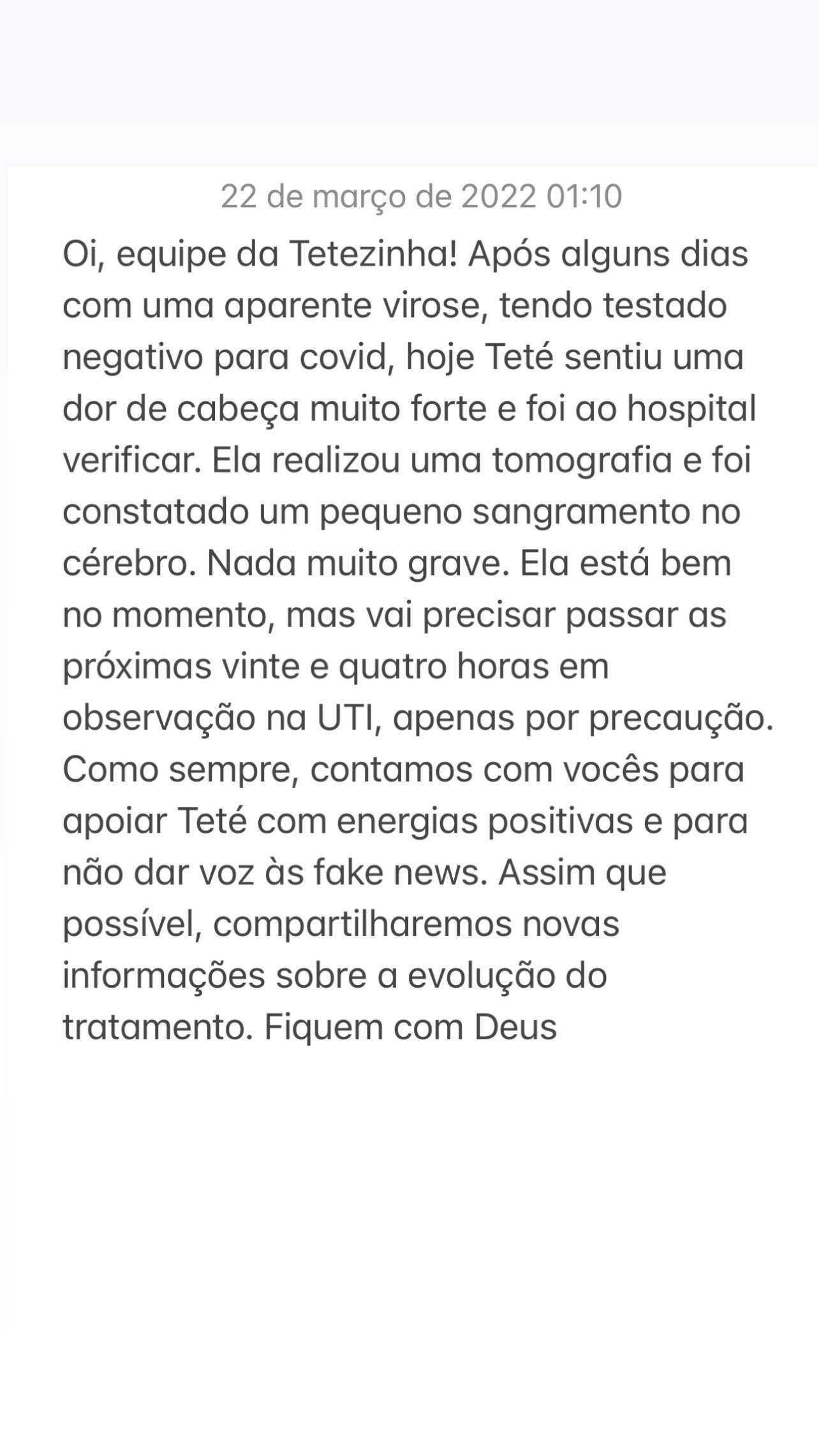 Ex-A Fazenda Sthe Matos é internada na UTI com sangramento no cérebro: "Precaução"