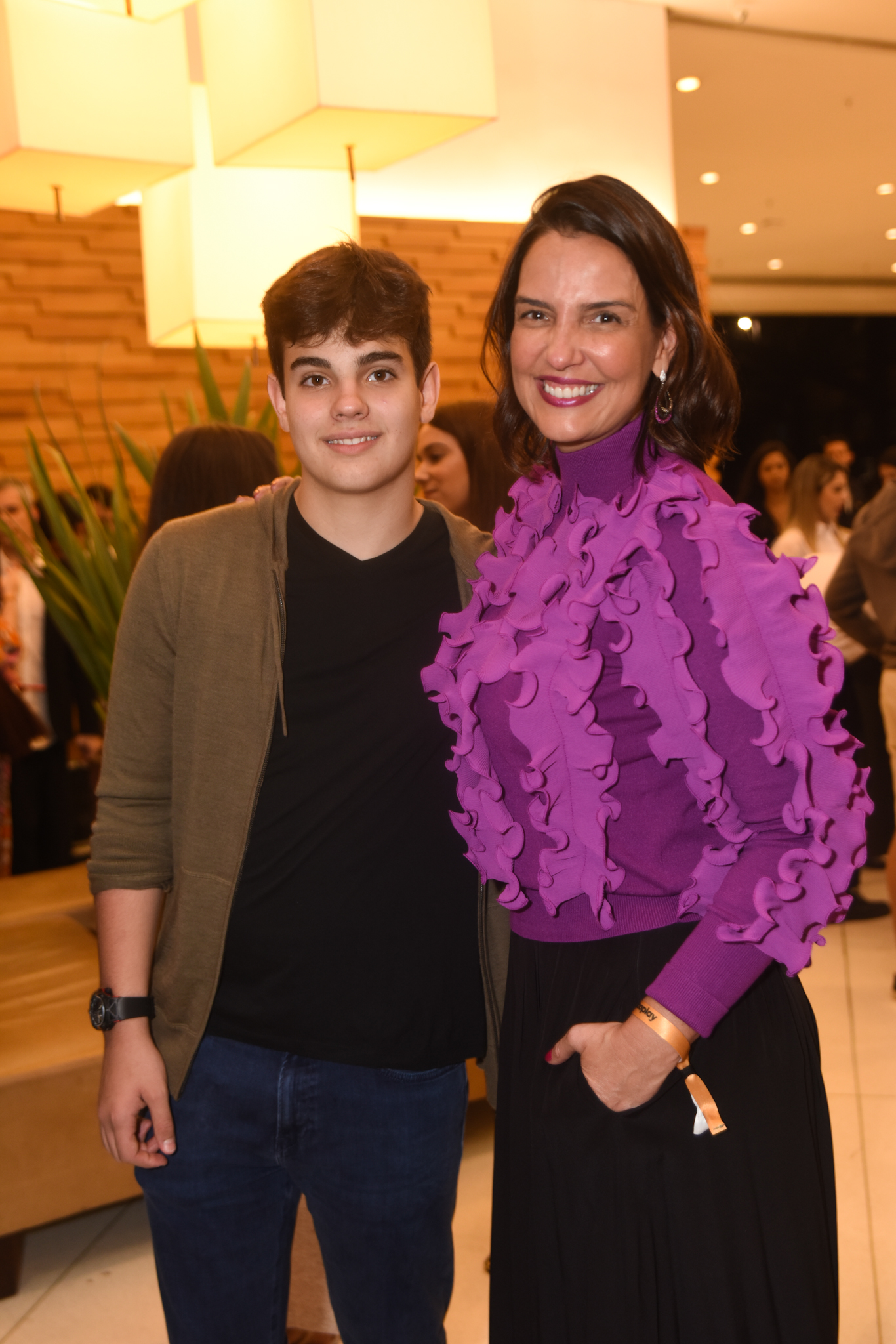 Foto do filho de Faustão com a mãe