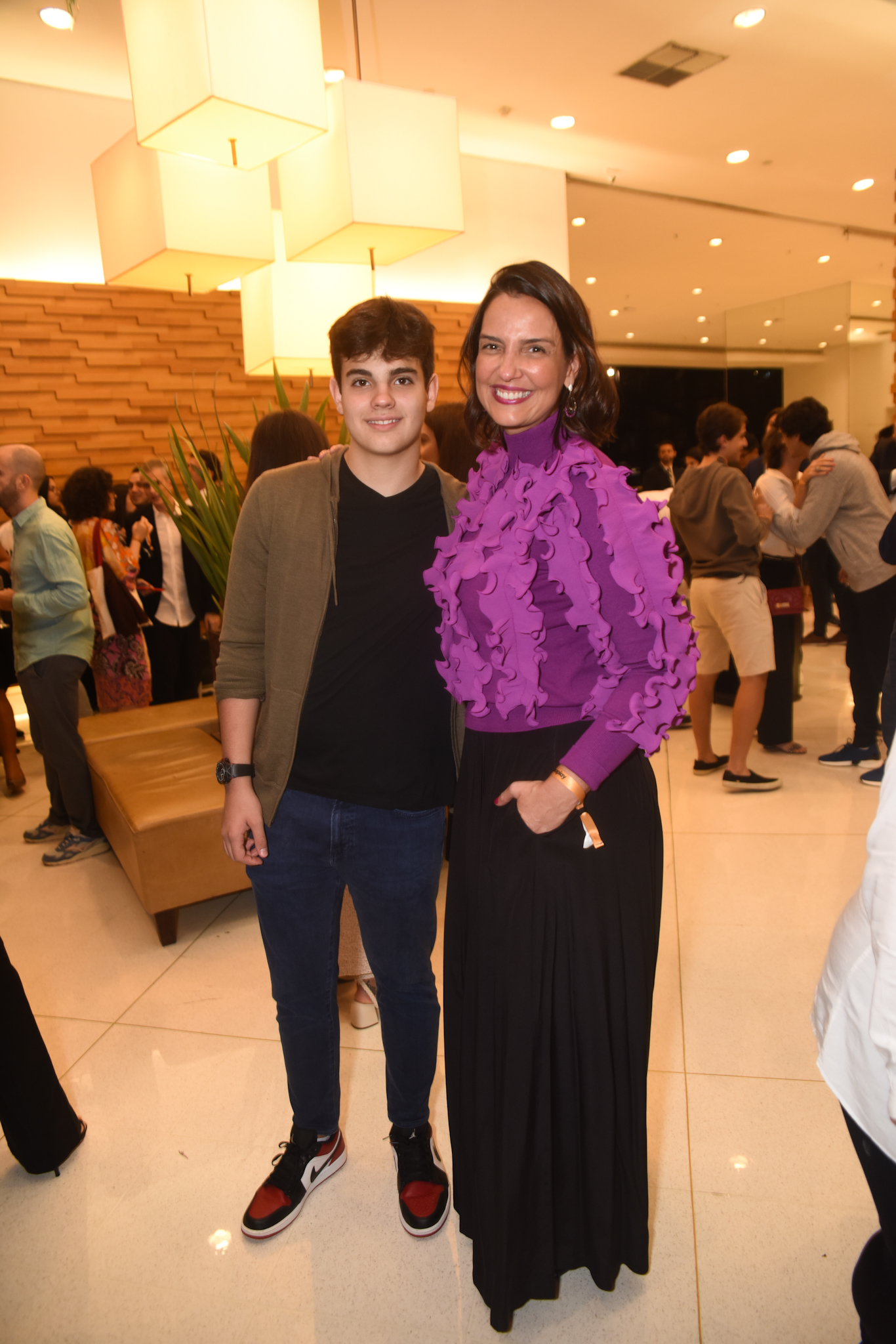 Foto do filho de Faustão com a mãe