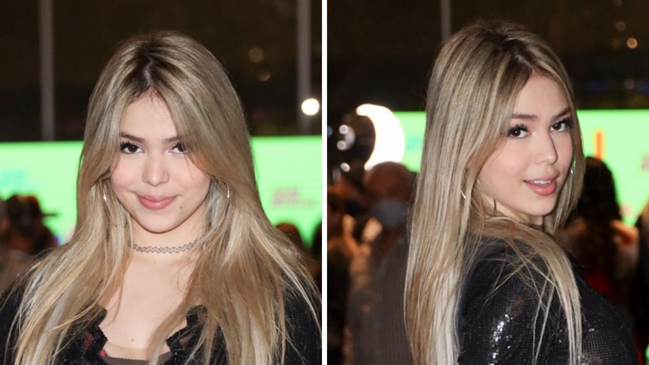 Aos 14 anos, Melody causa em evento ao aparecer com look ousado e saltão:  