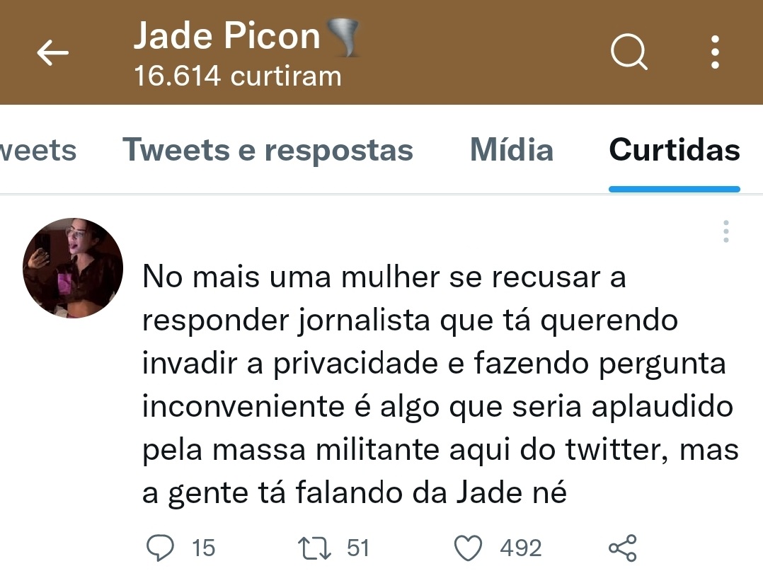 jade picon desabafa