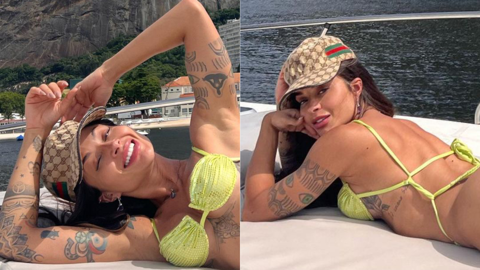 De biquíni fio-dental, Aline Campos atiça seguidores ao dar empinada: “Monumento”